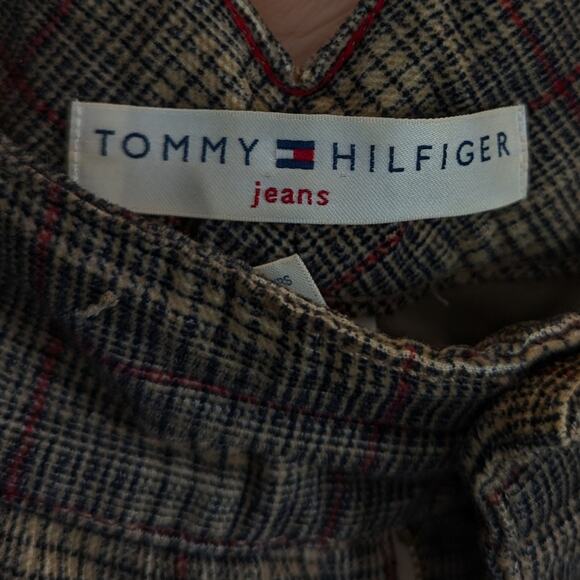 Vintage Retro Tommy Hilfiger Plaid Y2K Wide Leg Pants Size 14 - Picture 8 of 9